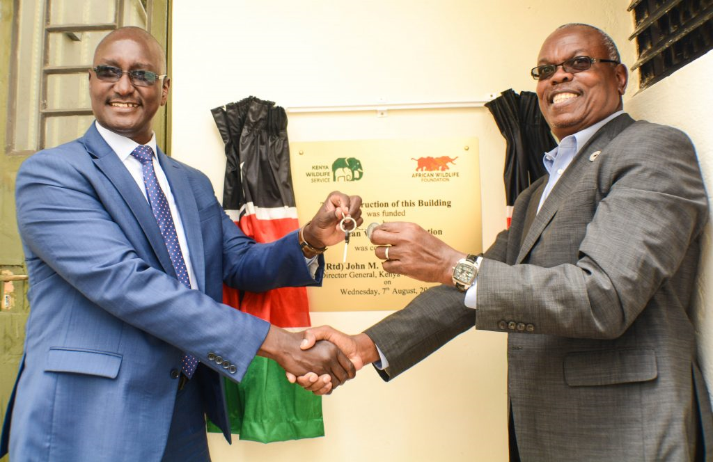 AWF DONATES EVIDENCE ROOM TO KENYA WILDLIFE SERVICE