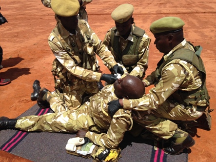 KENYA WILDLIFE SERVICE RANGERS COMPLETE ADVANCED FIRST AID TRAINING